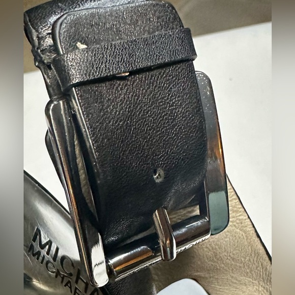 MICHAEL By MICHAEL KORS Carla Leather Open-Toe Platform Buckle Strap Sandals 8.5 - Picture 6 of 12